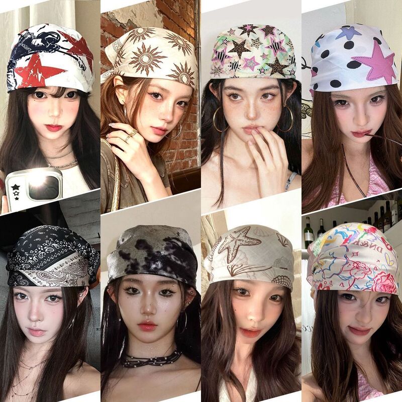 New European and American style sunflower print headscarf, a versatile and stylish small square scarf for women, perfect for adding a touch of elegance to your outfit