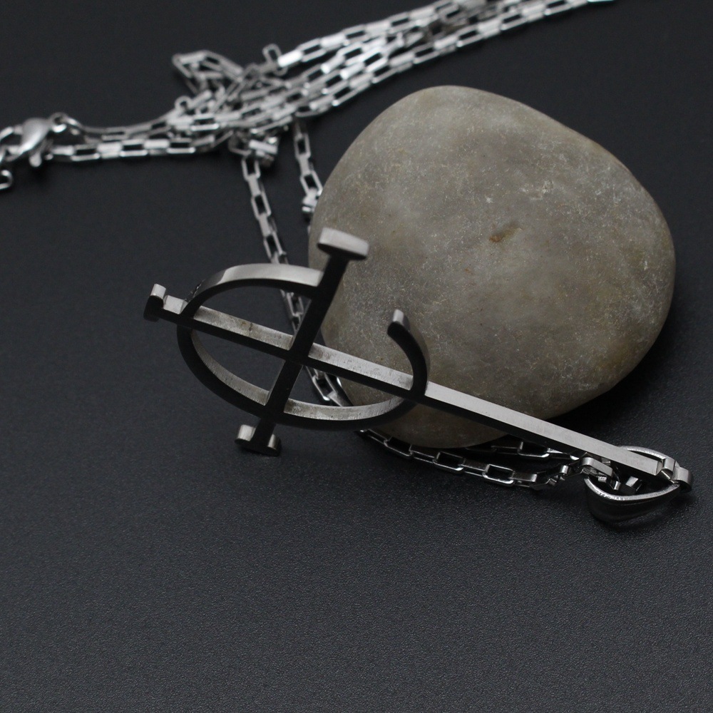 Collana con ciondolo a forma di stella punk alla moda in acciaio inossidabile_voghion.com