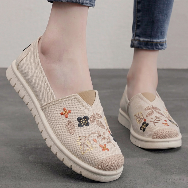 New slip-on fisherman shoes for women, breathable soft-soled old Beijing cloth shoes, non-slip work shoes for women, cross-border dropshipping New slip-on fisherman shoes for women, breathable soft-soled old Beijing cloth shoes, non-slip work shoes for women, cross-border dropshipping