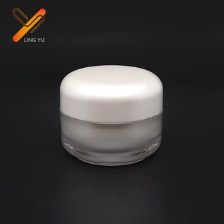 蘑菇膏霜瓶50g  圆形眼霜面霜分装瓶 塑料亚克力包材 护肤品包材