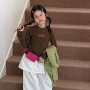 儿童半高领女童新款打底衫