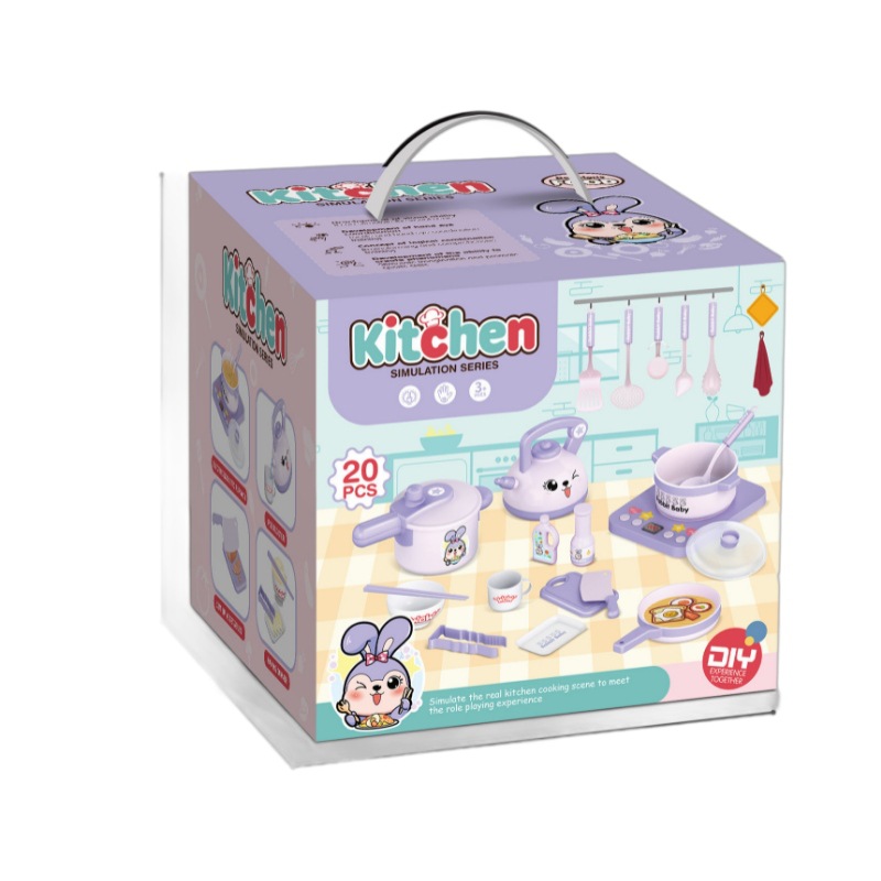 Transfronteriza multi-simulación de energía cinética electrodomésticos vajilla serie iluminación música niños juegan casa cocina eléctrica juguetes traje