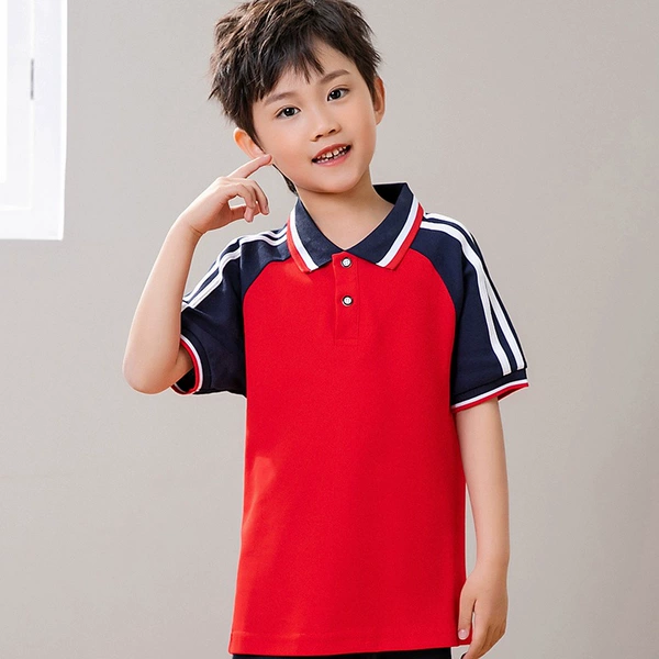 8855 bright red short sleeves
