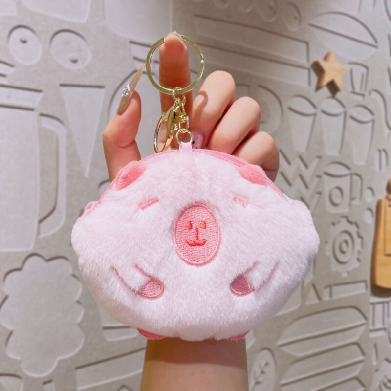 新しいカピバラ人形カピバラ小銭入れ小さなペンダントぬいぐるみキーホルダーバッグペンダント小さなギフト|undefined
