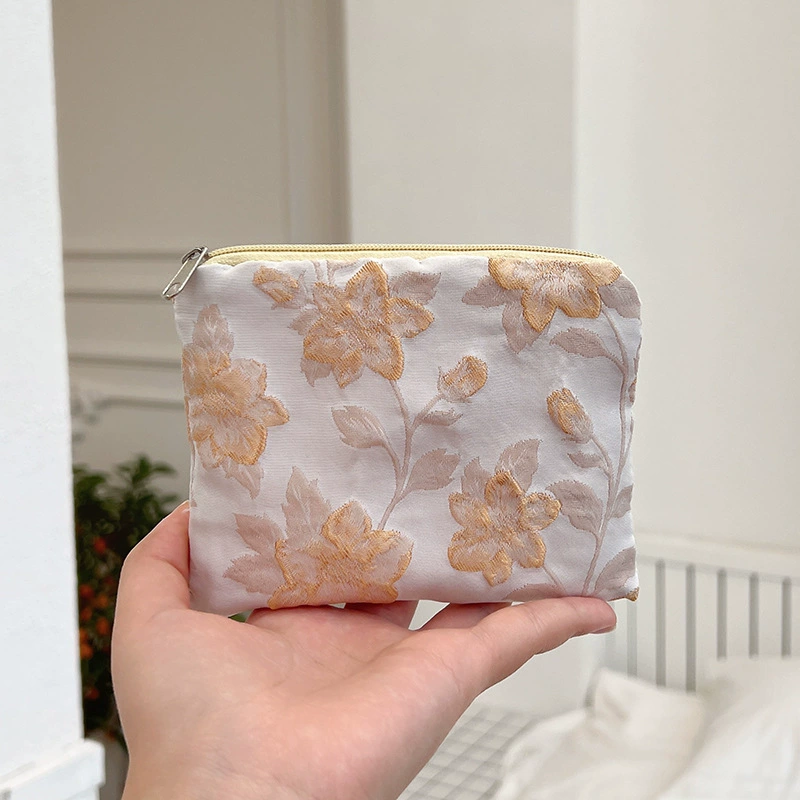 Маленький косметичка, 12×10 см, тканевая косметичка на молнии для помады и монет