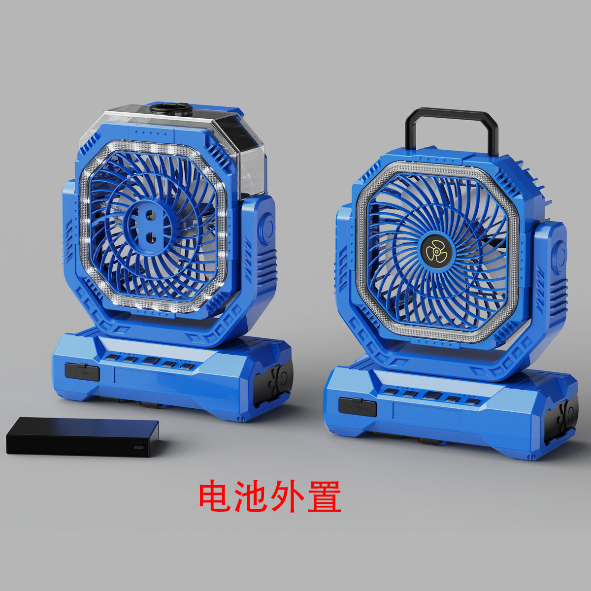 Transfronterizos para 2025 ventilador de pantalla recargable ventilador de camping ventilador portátil ventilador al aire libre