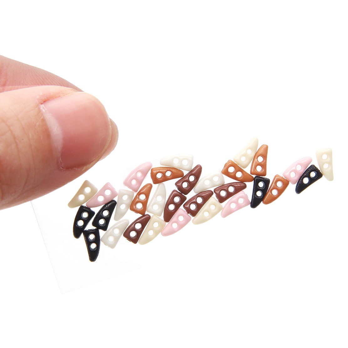 6mm上質樹脂ミニ牛角ボタンbjd子供服アクセサリー潮游小布超小ボタンob11子供服ボタン