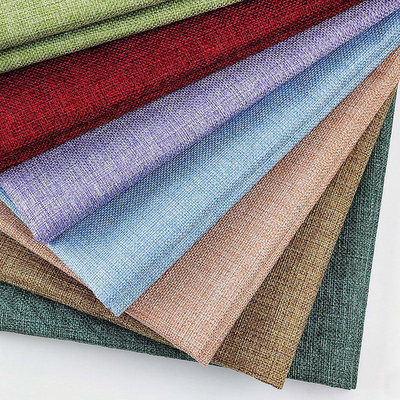 Algodón y lino, tela de mesa de color simple, tela de lino de imitación de arena, tela de lino gruesa, almohada, tela de fondo gruesa vieja