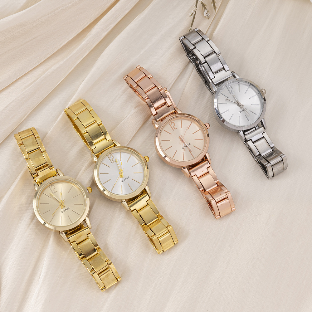 Cross-Border Popular Women's Steel Band Casual Versatile Quartz Watch Student Small Dial Exquisite and Elegant Watch Dropshipping