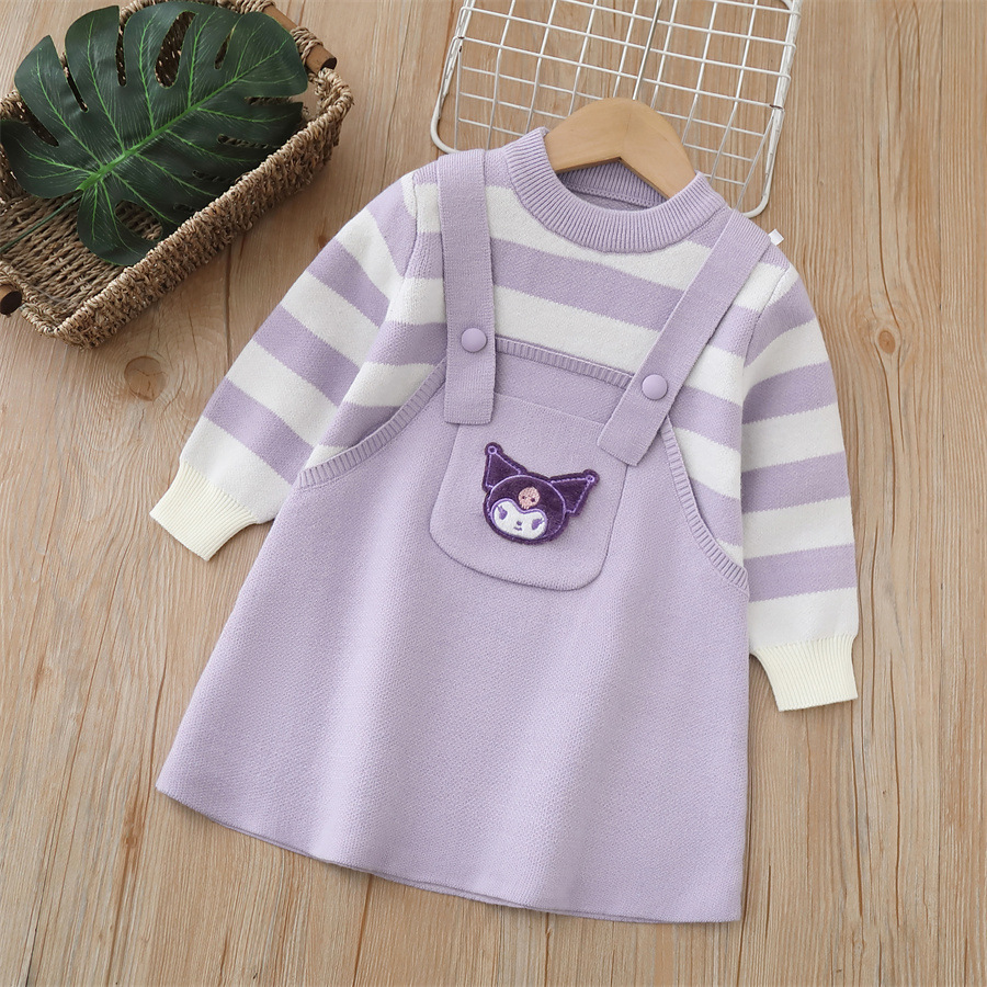 Demi-season woolen dress