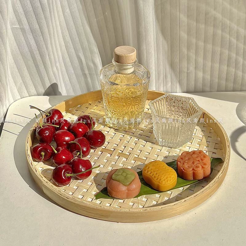Маленькая бамбуковая корзинка для столовых приборов, закуски, корзина для картофеля, корзина для жарки, китайский стиль, дим сам