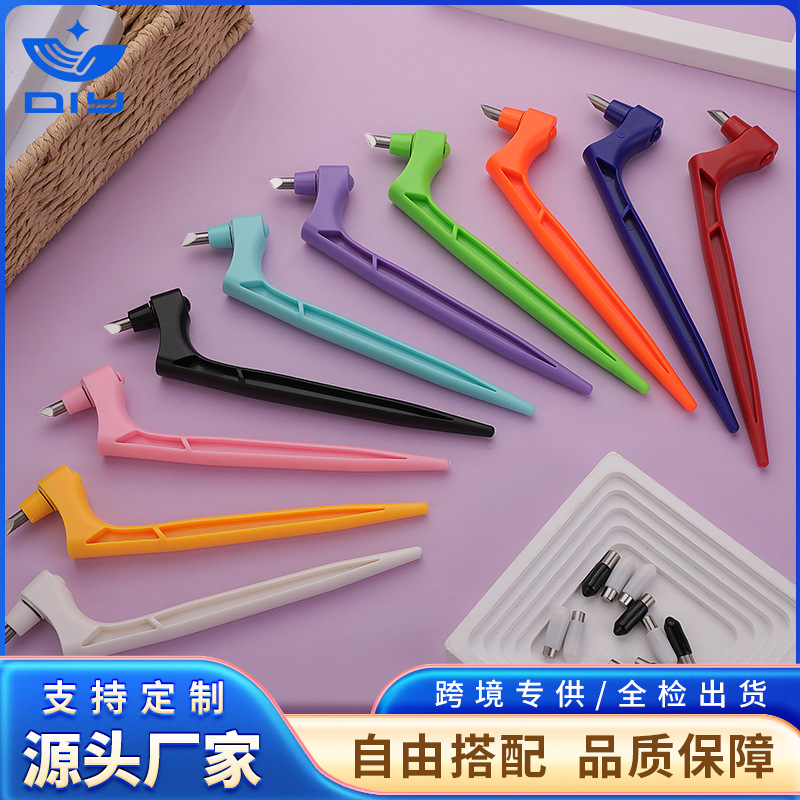 360度旋转美工刀剪纸笔雕刻 DIY 艺术工艺手持旋转雕刻刀