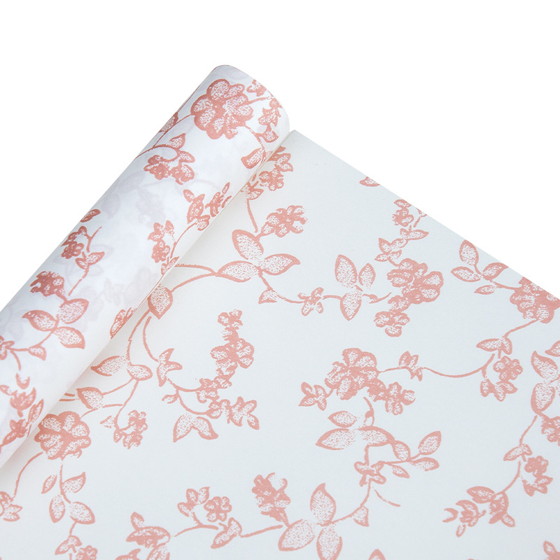 Papel de arte floral Papel kraft retro europeo Bolso floral Papel de flores Ramo de papel de regalo Pictorial Papel de arte Nostalgia