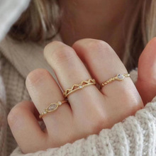 镶锆钛钢戒指开口可调节时尚通勤ins风不掉色高品质不锈钢指环