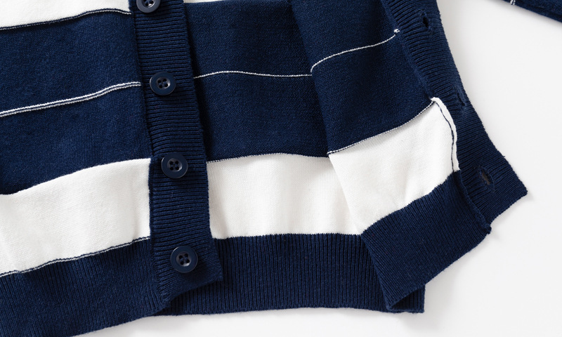 Kinder vest gestreept van katoen voor jongens_voghion.com
