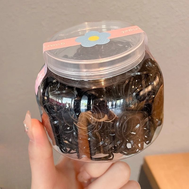 Coleteros desechables, gomas pequeñas para el cabello para niños, gomas para el cabello que no dañan el cabello, gomas para niñas, coleteros de alta elasticidad, accesorios para el cabello.