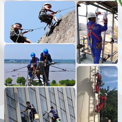 Safety rope for fall prevention, high-altitude work anti-drop rope, retractable elastic cushioning safety rope, tool anti-fall hand rope