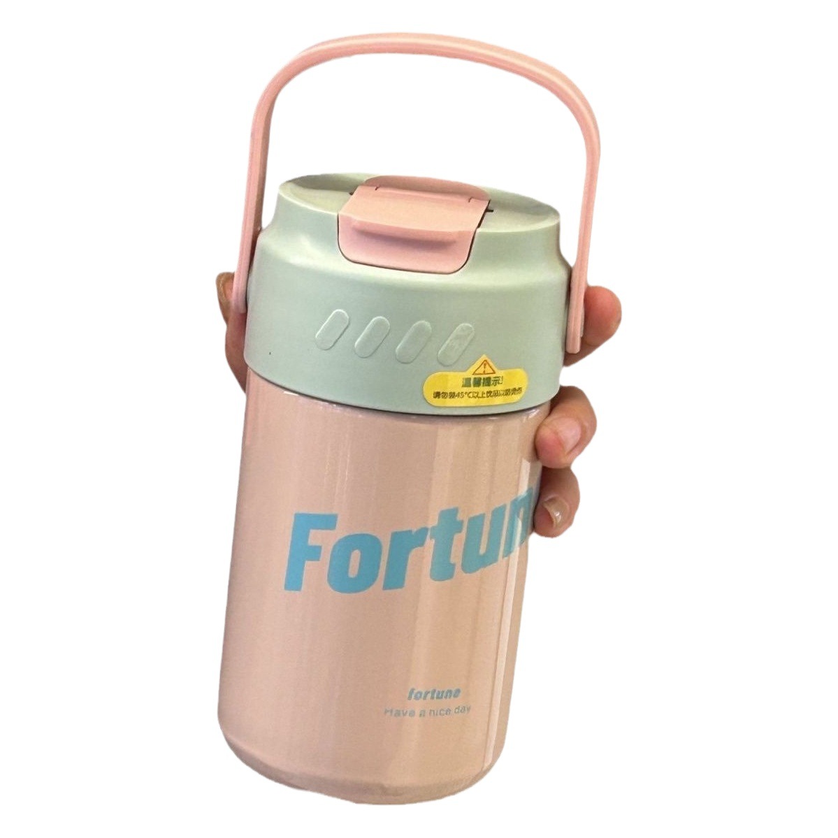 316 taza de vacío de acero inoxidable dos en uno de doble uso para estudiantes hombres y mujeres partición de té portátil taza de paja INS de alto aspecto