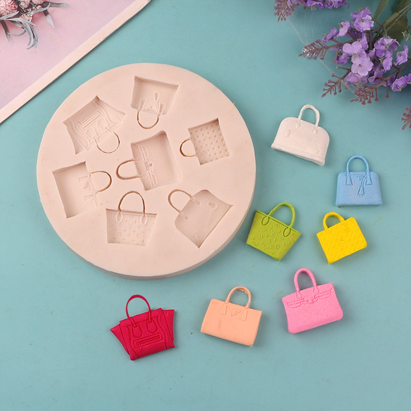 Todo tipo de bolsa de modelado colección fondant cake molde de silicona pasta suave molde de cerámica fábrica directa en stock al por mayor