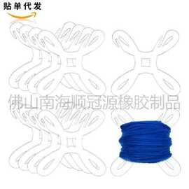 5个装透明亚克力纱线线轴绕线机交叉缝合收纳器针织缝纫工具
