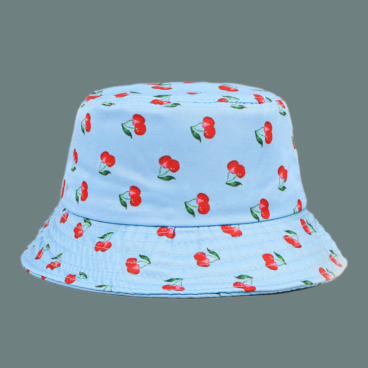 fashion cute cherry print fisherman hat  NSTQ34713