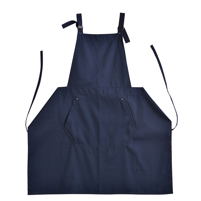 Delantal impermeable transfronterizo logotipo personalizado para hornear catering camarero ropa de trabajo cocina en casa delantal de lona al por mayor