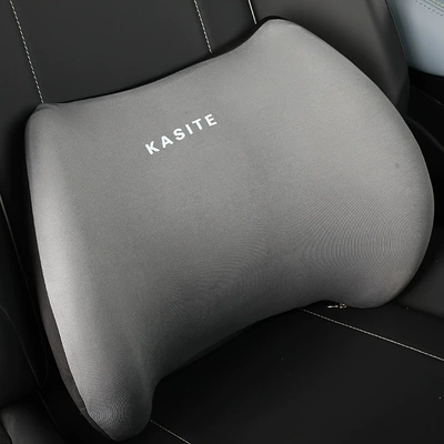 Support Headrest Car Seat Cushion: Headrest - 1-lumbar-support-grey