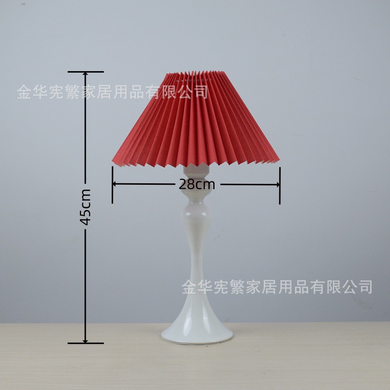 Red transfronteriza moderna simple tela shell decoración de hogar lámpara de escritorio de cama estudio lámpara de dormitorio hotel
