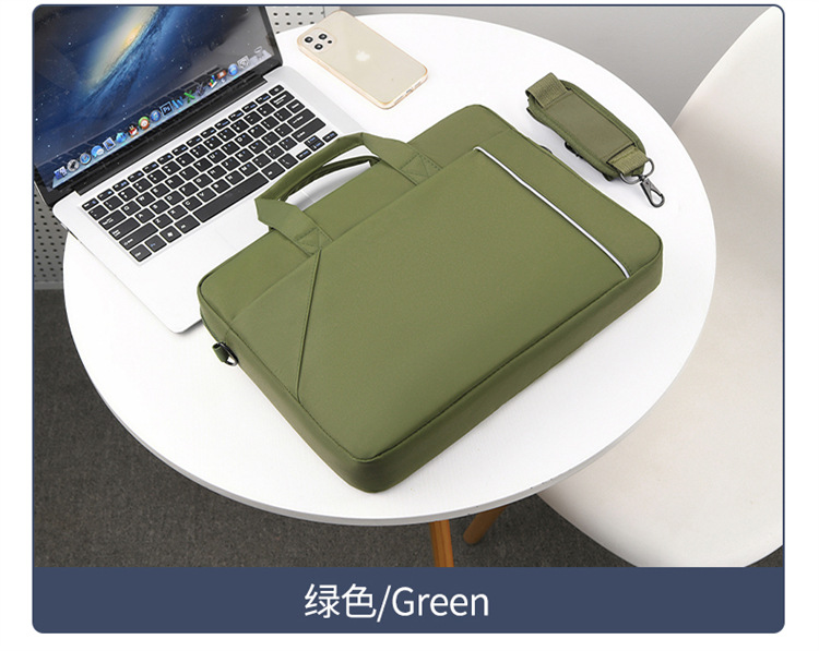 Notebook bag and handbag are suitable for Lenovo, Huawei, Apple, Dell, HP, ASUS, business trip briefcases, and can be carried diagonally on one shoulder undefined