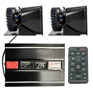 Wireless siren speaker 400W car loudspeaker alarm high-pitched speaker AS7200D-2 + square speaker with heat dissipation