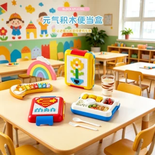 饭盒可进微波炉上班族儿童学生便当盒餐具勺子保鲜盒食品级批发