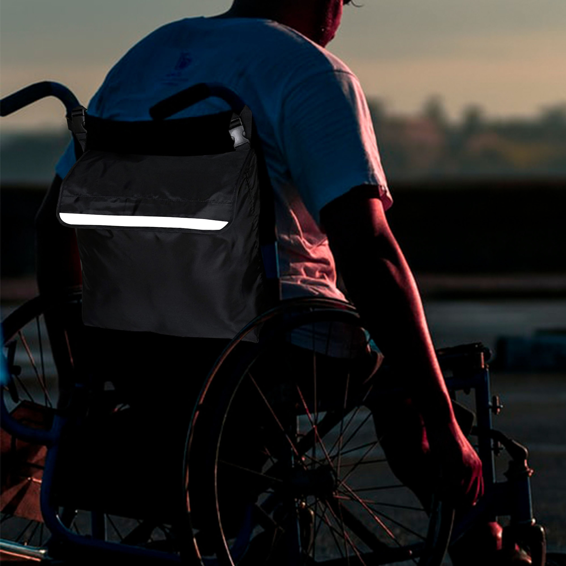 Wheelchair Bag 户外轮椅扶手包 电动轮椅摩托车等后驮包配件包详情10