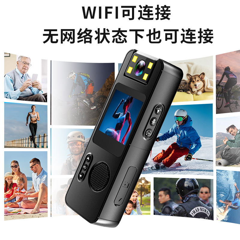 CS11 HD pantalla clip trasero cámara inalámbrica wifi cámara deportiva al aire libre visión nocturna conducción grabadora de mano