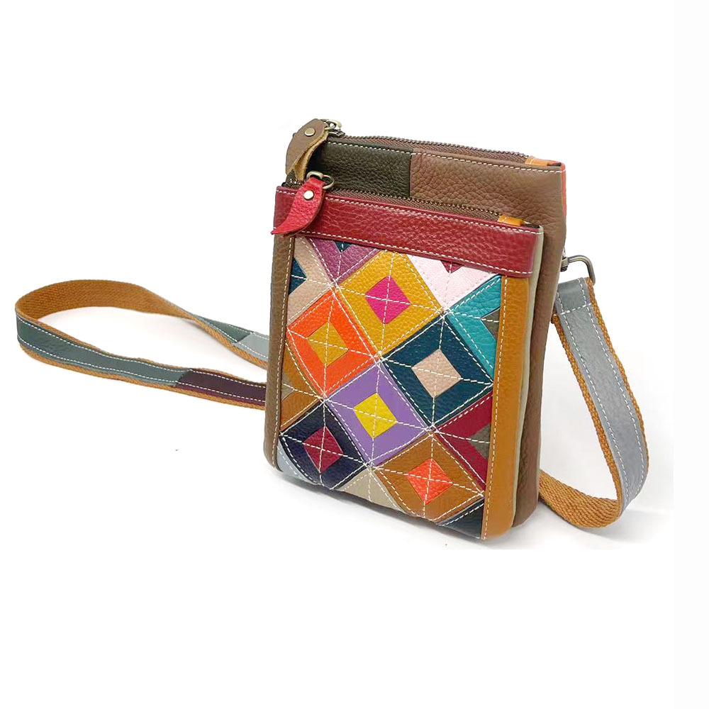 Handgenähte Handytasche Umhängetasche Für Damen_voghion.com