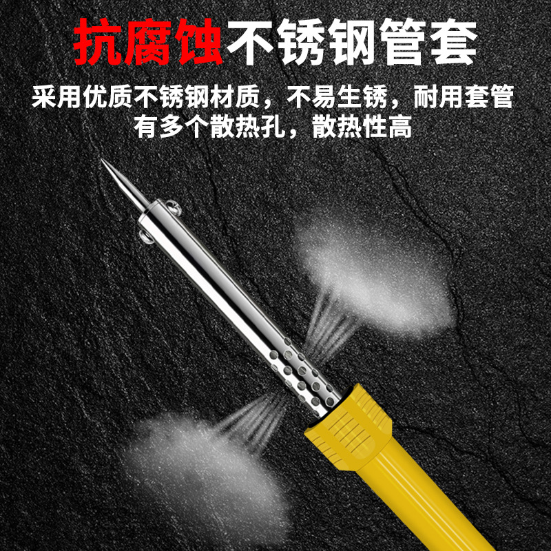 Real hierro de soldadura eléctrica, mantenimiento especial de soldadura doméstica, alambre de soldadura de estaño de temperatura constante, 60w, pluma eléctrica de grado profesional, 3 conjuntos