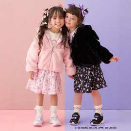 2025年冬季新款三丽鸥可爱甜美女童毛绒外套