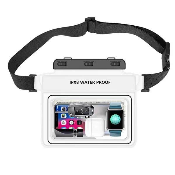 Sponge Floating Diving Waterproof Waist Bag Outdoor Swimming Transparent Cosmetics Bag Air Bag Mobile Phone Waterproof Waist Bag Diving