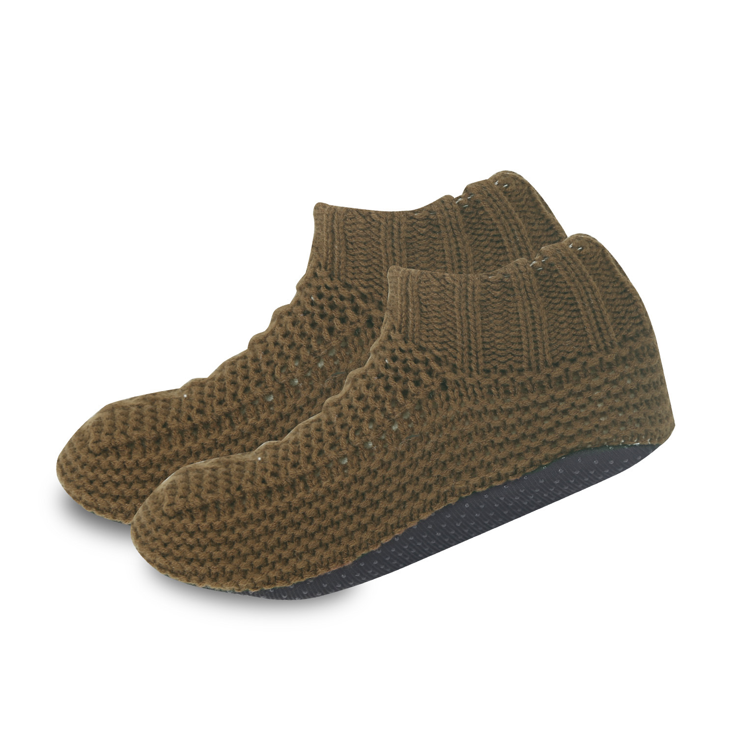 Calcetines de piso de invierno calcetines de algodón de mujer interior antideslizante zapatos de piso suave para adultos tejidos caseros gruesos calcetines de nieve