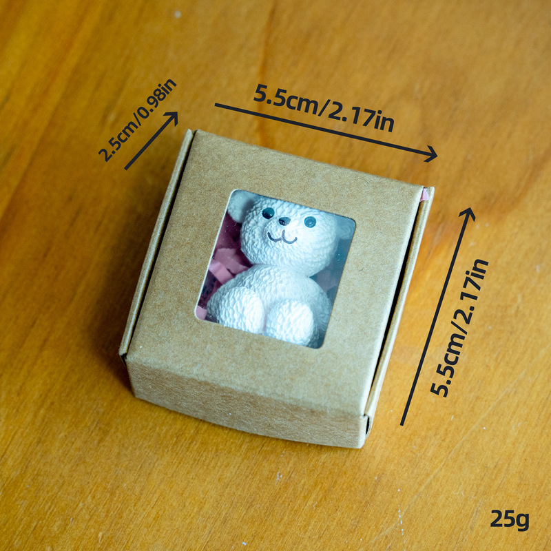 跨境新款Mini Plush Teddy Bear in Box泰迪熊迷你塑料熊盒装礼物|undefined