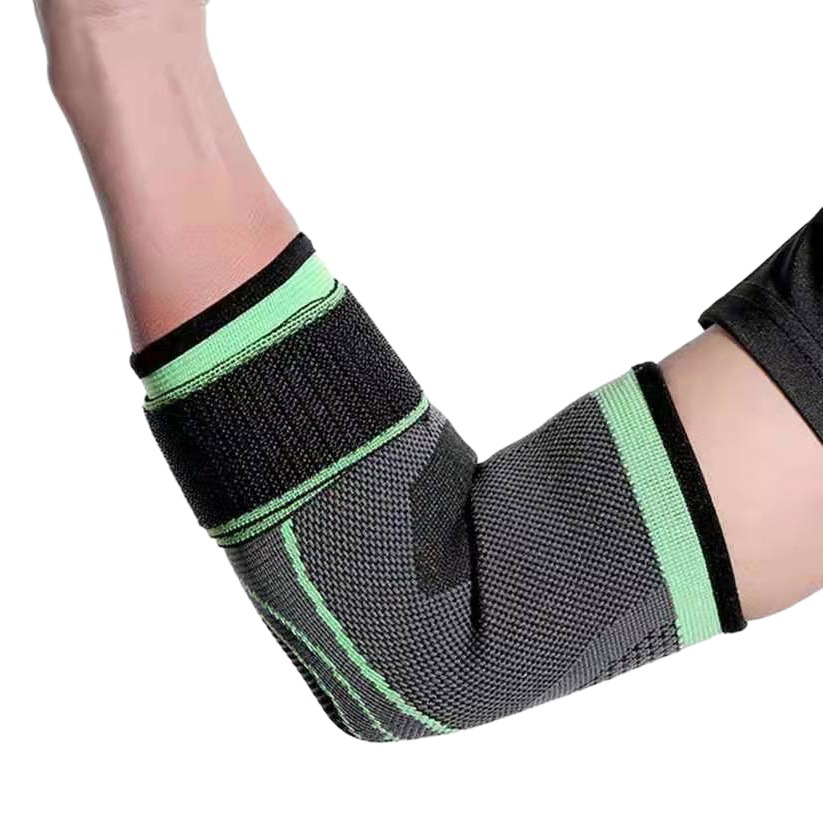 Fitness Knitted Elbow Guard Bandage Basketball Outdoor Adult Weightlifting Fitness Band Pressurized Knitted Elbow Guard Cover