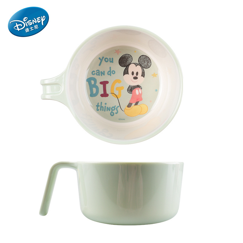Vajilla infantil auténtica, plato dividido, tazón de resina de melamina con dibujos animados, tazón para comer para bebés, tazón resistente a caídas y al calor