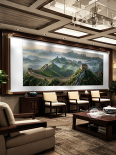 The Great Wall Painting, New Chinese Style Living Room Decoration Painting, Mountains Without Water, Chinese Painting, Office Hanging Painting, Landscape Painting