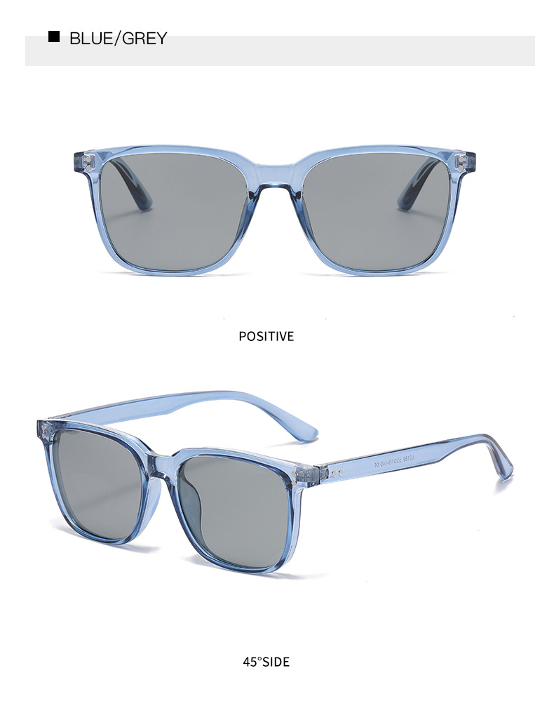 57g Weight Full Frame Glasses Structure Sunglasses Classification Tac, UV400 Protection Lens Material Square Glasses Style Outdoor, Travel Occasion Solid Color Pattern All Seasons Season Unisex Gender Basic, Simple Style Style Basic Simple Style Solid Color Tac UV400 Protection Square Full Frame Women's Sunglasses 17