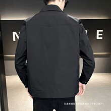男士春秋外套潮流修身韩版帅气翻领夹克简约百搭休闲耐磨现货商务