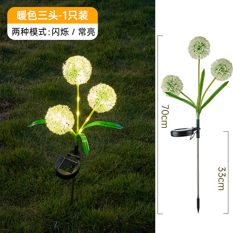 태양 3 머리 민들레-따뜻한 빛