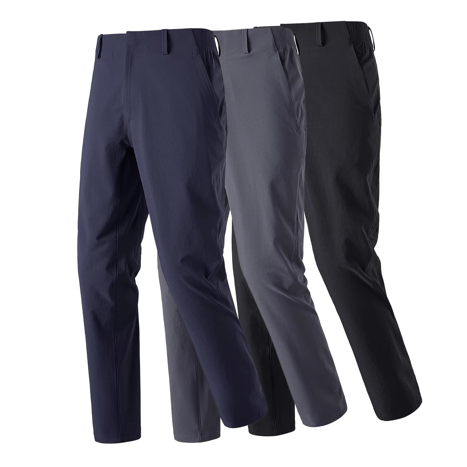 Fully Rubberized Business Commuter Casual Outdoor Hiking and Mountaineering Pants, Windproof Sports Trousers, Casual Pants