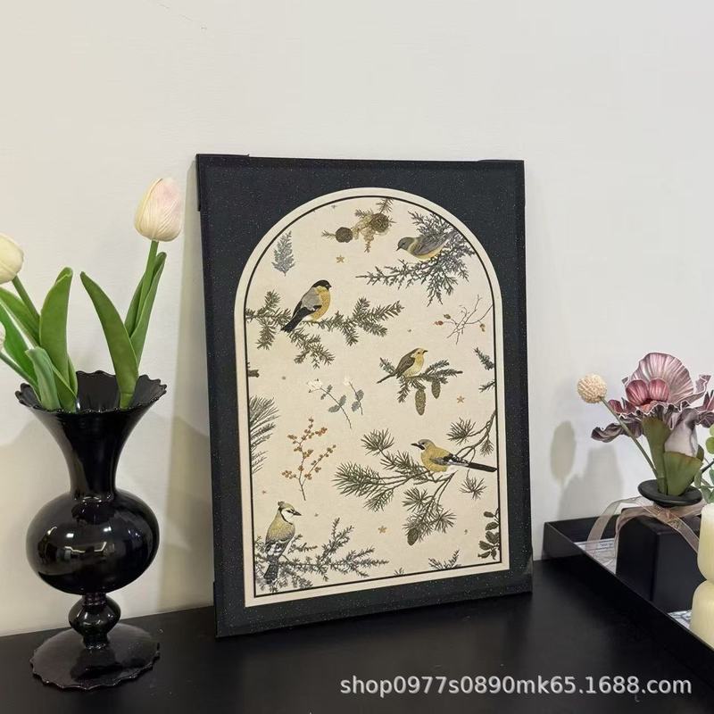法式复古古风高级装饰画客厅玄关餐厅卧室床头柜桌面台面摆画挂画|undefined