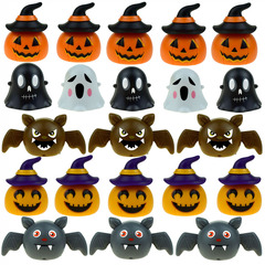 熱い販売の目新しいハロウィンの回力車のカボチャのコウモリの幽霊の子供の小さいおもちゃの幼稚園のおもちゃの車のプレゼント