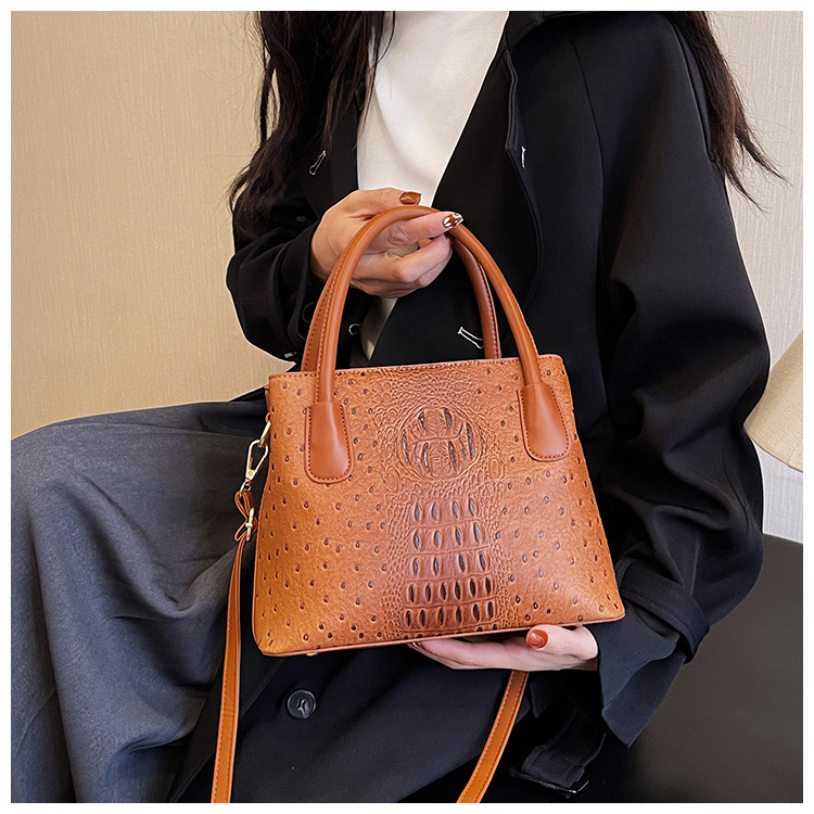 2024 New Fashion Crocodile Pattern Women's High Grade Handbag Single Shoulder Crossbody Bag BA_voghion.com