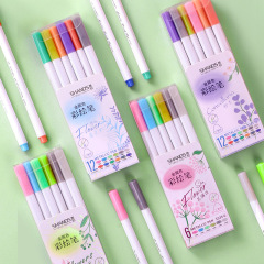 Good knowledge soft painting pen student color painting pen soft head hook line pen hard head metal color marker pen hand accounting pen